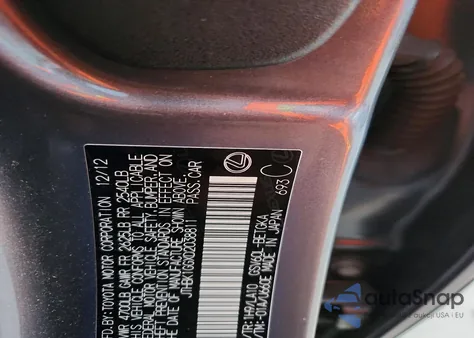 2013 Lexus Es 350 from USA, damaged, VIN JTHBK1GGXD2038811